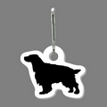 Zippy Clip - English Bird Dog Silhouette Tag W/ Clip Tab